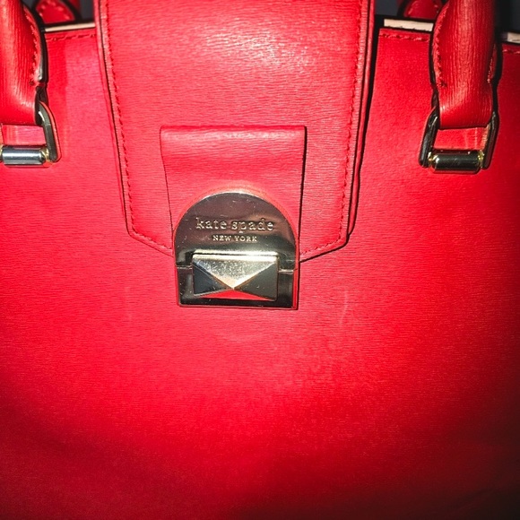 Red 💄Kate Spade ♠️ Leather Bag EUC! - Picture 2 of 8